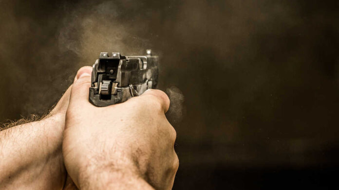 Pistol,Shooting,At,The,Shooting,Range