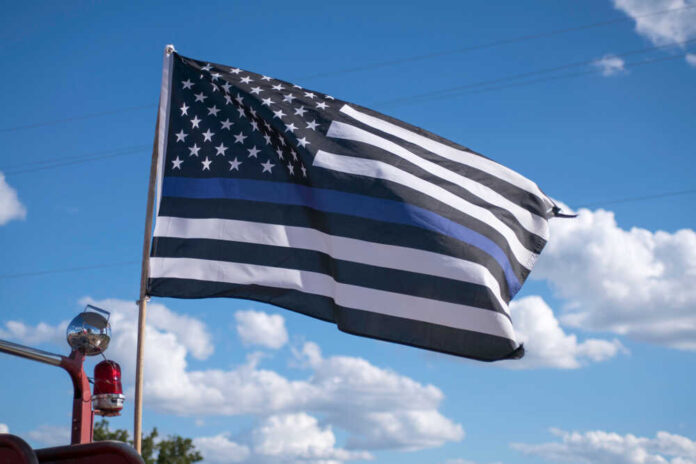 Thin,Blue,Line,American,Flag,For,Police,And,Law,Enforcement