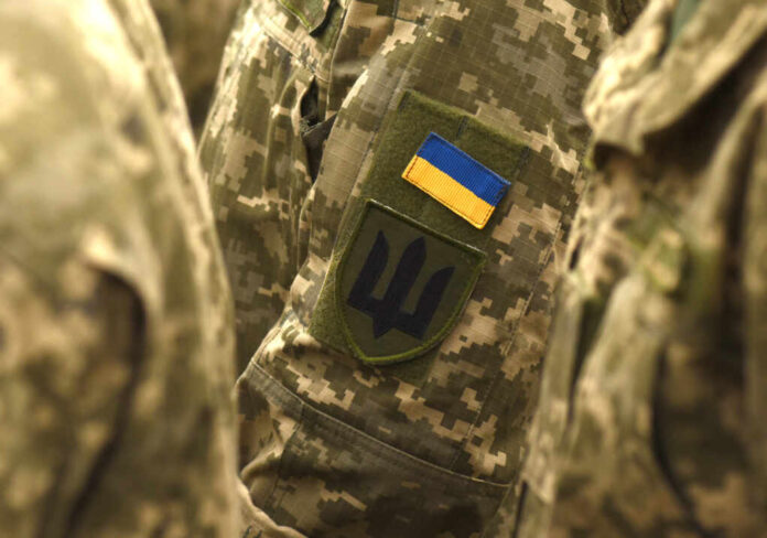 Ukraine,Patch,Flag,On,Army,Uniform.,Ukraine,Military,Uniform.,Ukrainian