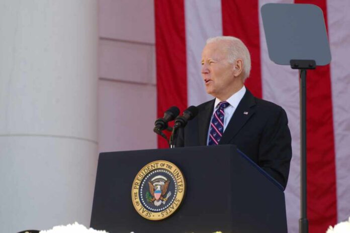 Arlington,,Va,,Usa,-,November,11,,2023:,U.s.,President,Joe