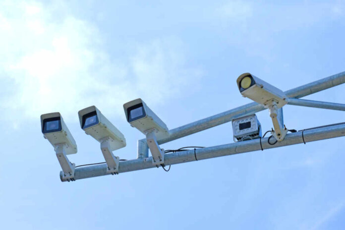 Traffic,Monitoring,Security,Camera,Cctv,On,Road