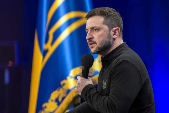 Ukrainian,President,Volodymyr,Zelenskiy,Holds,A,Press,Conference,At,The