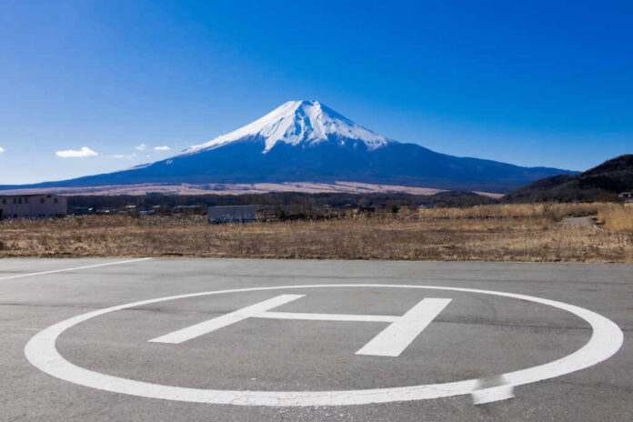 Mt.fuji,And,Heliport