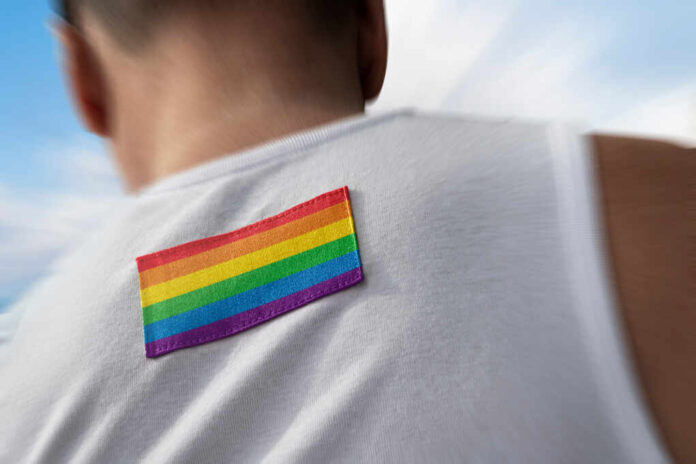 The,National,Flag,Of,Lgbt,On,The,Athlete's,Back