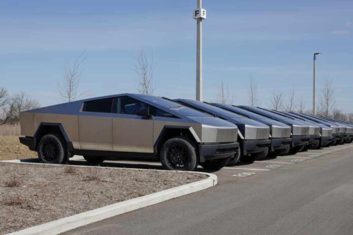 Indianapolis,-,March,2,,2025:,Tesla,Cybertruck,Display,At,A