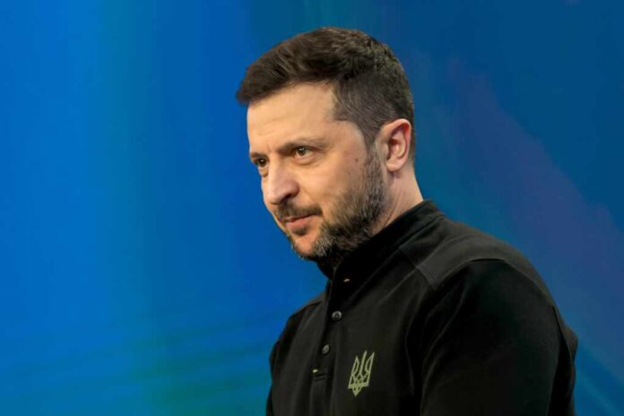 Ukrainian,President,Volodymyr,Zelenskiy,Holds,A,Press,Conference,At,The