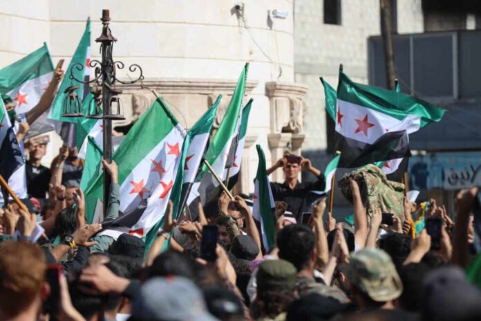 Eliminating,The,Remnants,Of,Bashar,Al-assad.,Syrians,Celebrate,The,Fall