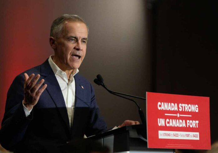 Canada's,Liberal,Party,Leader,,Mark,Carney,,Attends,A,Federal,Election