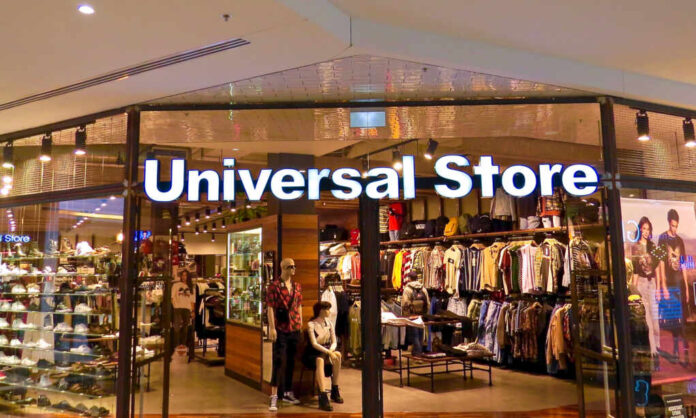 Universal,Store,Sign,And,Store,(clothing),,The,Macquarie,Shopping,Centre,