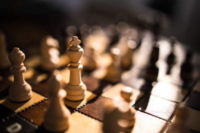 Chess,Pieces,On,The,Chessboard.,Game,Of,Chess.,Close,Up