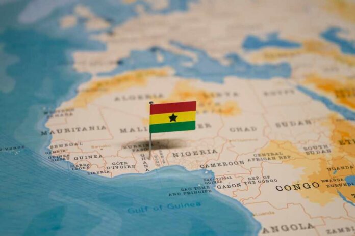 The,Map,And,Flag,Of,Ghana.