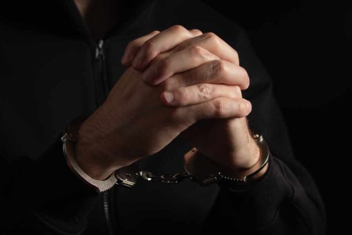Man,On,The,Chair,In,Handcuffs.,Men,Criminal,In,Handcuffs