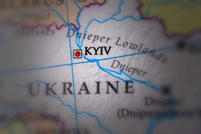 Map,Of,Ukraine,With,Kyiv,Highlighted