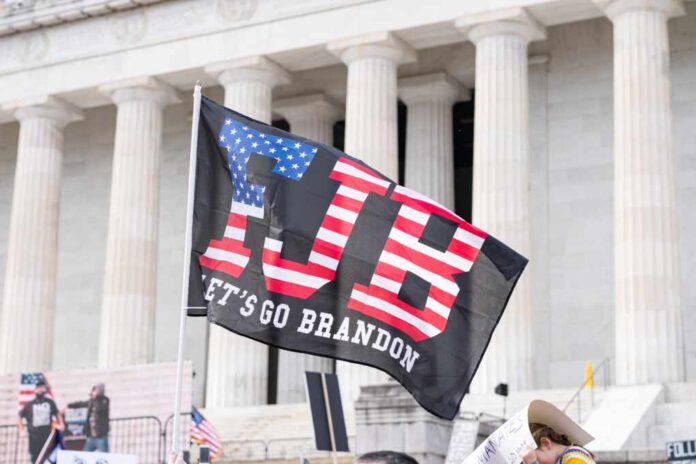 Washington,,Dc-,January,23rd,,2022:,A,Anti,Joe,Biden,Flag