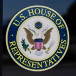 Seal of the U.S. House of Representatives featuring an eagle and national colors