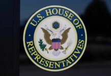 Seal of the U.S. House of Representatives featuring an eagle and national colors