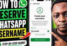 How To Reserve Whatsapp Username