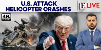 Trump Reacts as US Apache Helicopter Goes Down In Hormuz Amid Iran War Losses | Firstpost Live | 4K
