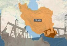 Friday Leak? Iran Deal Still Hidden Map of Iran highlighting oil production areas with oil rigs in the foreground