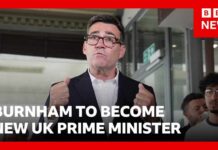 Andy Burnham to become UK prime minister and pledge political stability in No 10 speech | BBC News