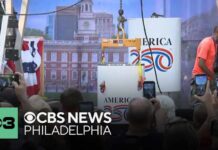U.S. buries time capsule on Independence Mall in commemoration of America's 250th anniversary