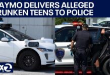 Waymo delivers alleged drunken teen passengers to police after unruly ride | KTVU