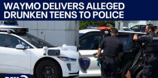 Waymo delivers alleged drunken teen passengers to police after unruly ride | KTVU
