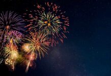 Fireworks Mania—Who’s Stuck With The Bill? Colorful fireworks bursting in the night sky