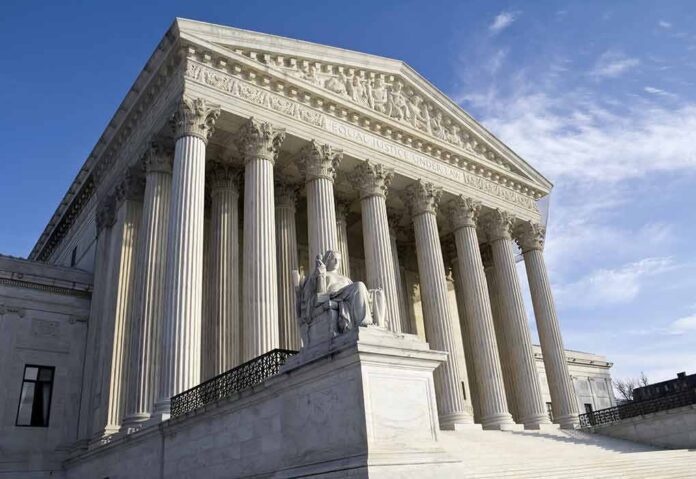 Supreme Court building with Corinthian columns