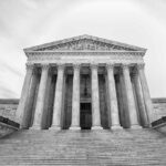 Supreme Court building with tall columns and wide steps