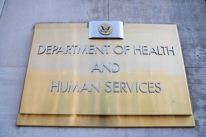 Department of Health and Human Services building plaque
