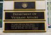 Department of Veterans Affairs building sign