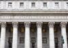 United States courthouse facade with Corinthian columns