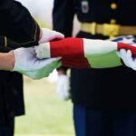 Fort Hood Judgment Day – Cameras Ready? Military personnel folding a flag during a ceremonial event